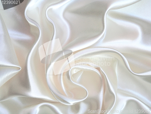 Image of Smooth elegant white silk as wedding background 