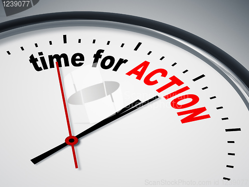 Image of time for action