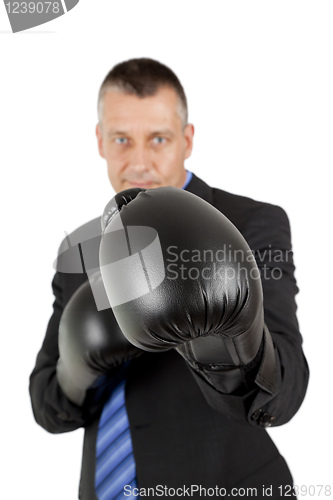 Image of business boxing