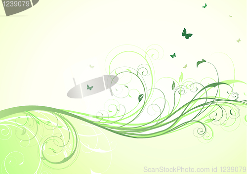 Image of Floral Decorative background