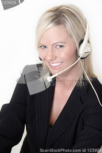 Image of Attractive receptionist