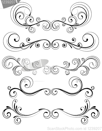 Image of floral decorative elements