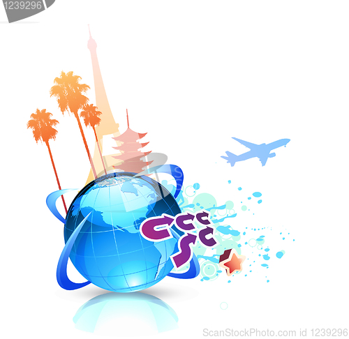 Image of summer travel background