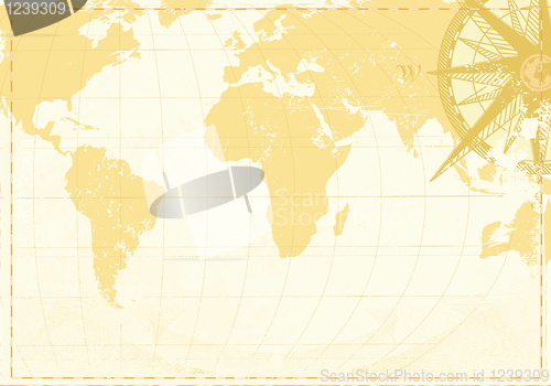 Image of Vintage word map