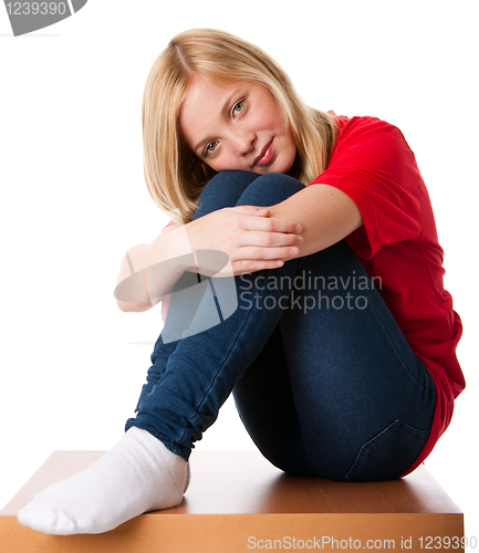 Image of Feeling Lonely teenager girl