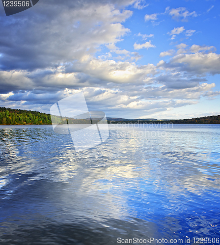 Image of Lake reflecting sky