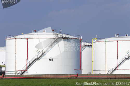 Image of oil tanks