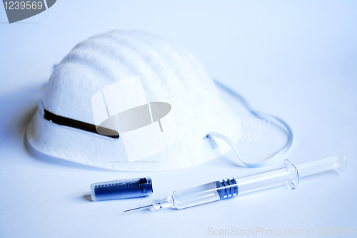 Image of syringe and mask