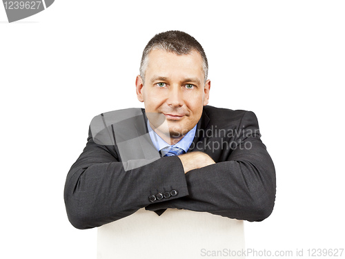 Image of business man sitting