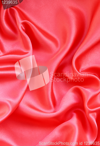 Image of Smooth Red Silk as background 