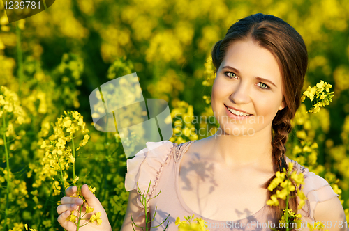 Image of portrait of cute female