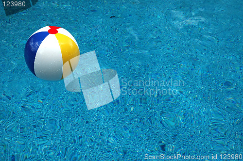 Image of Beach ball in pool