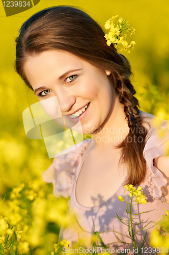 Image of portrait of cute female
