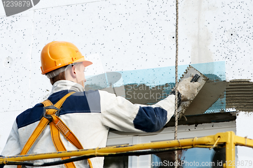 Image of facade stopping and surfacer works