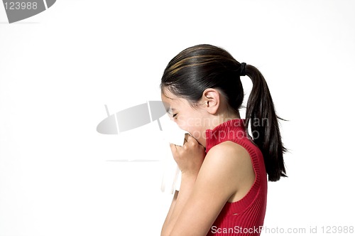 Image of girl sneezing