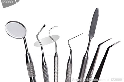 Image of set of dental care instruments