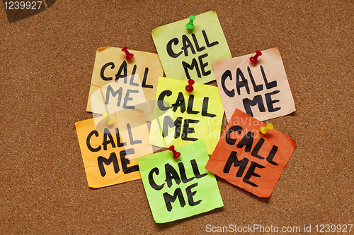 Image of call me reminder