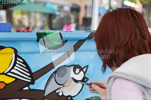 Image of Painting mural on the piano