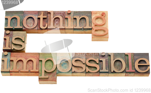 Image of nothing is impossible