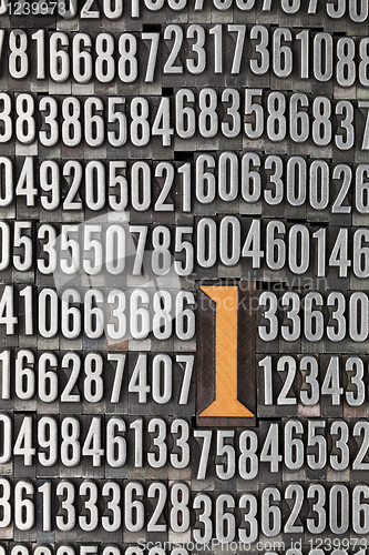 Image of number one - numerical background