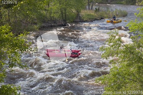 Image of whitewater rafters 