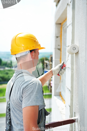 Image of builder facade painter worker