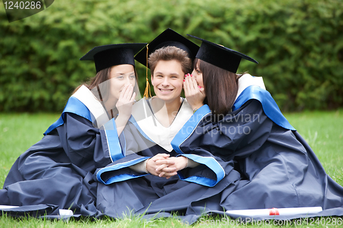 Image of happy graduate students