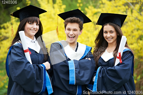 Image of happy graduation students