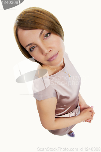 Image of woman looking dubiously