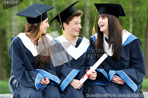 Image of happy graduation students