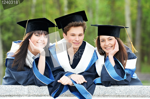 Image of happy graduation students