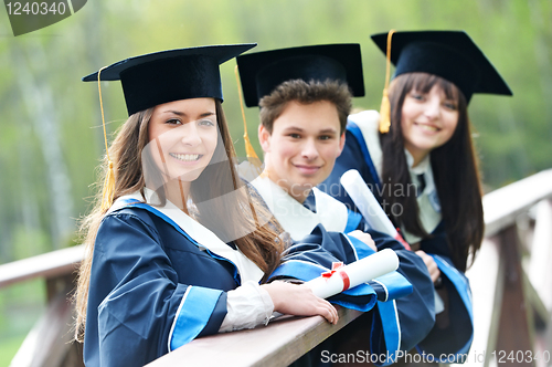 Image of happy graduation students