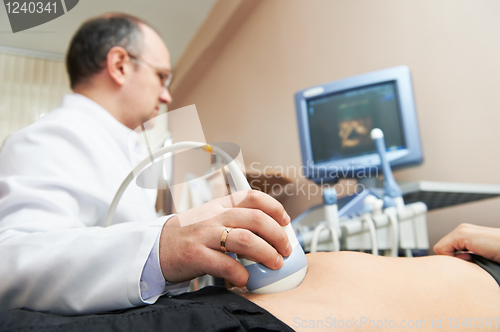 Image of ultrasonic medical examination