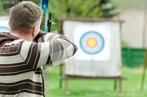 Image of Archer aiming with bow