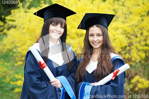 Image of happy graduation students