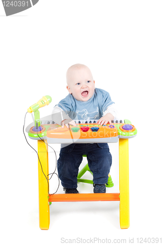Image of Little boy in studio