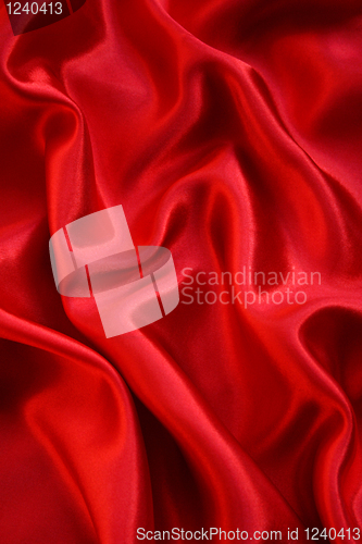 Image of Smooth elegant red silk as background 