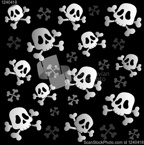 Image of Pirate skulls and bones