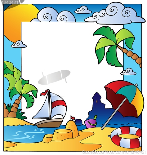 Image of Frame with summertime theme 1