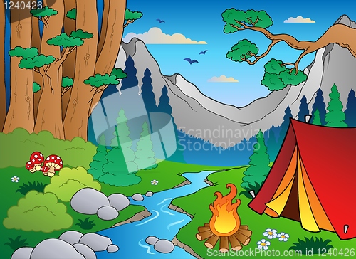 Image of Cartoon forest landscape 4