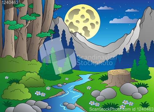 Image of Cartoon forest landscape 3