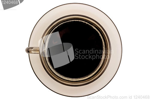 Image of A cup of coffee on top