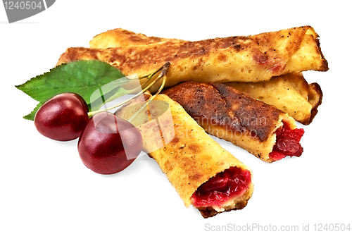 Image of Pancakes with cherry filling