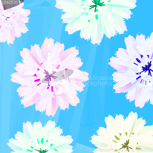 Image of Pastel flowers