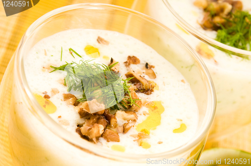 Image of Tarator - traditional bulgarian cold summer soup