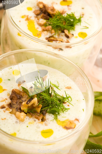 Image of Tarator - traditional bulgarian cold summer soup