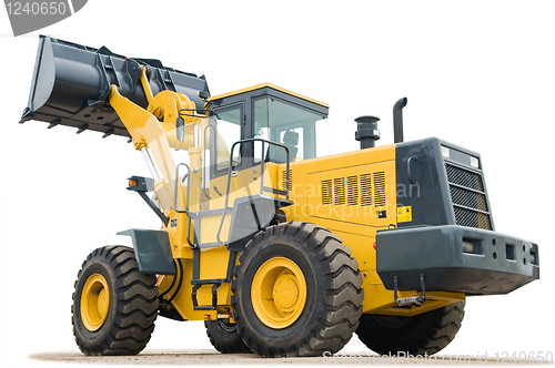 Image of wheel loader excavator isolated