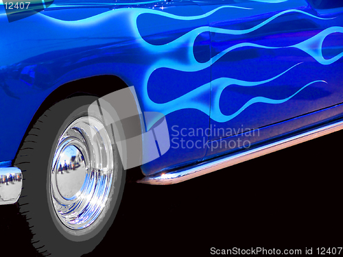 Image of Blue Hot Rod