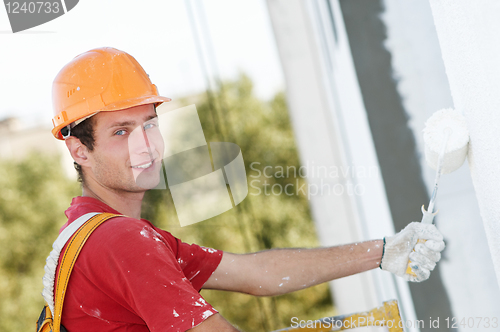 Image of builder facade painter worker