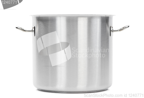 Image of metal cooker pot isolated